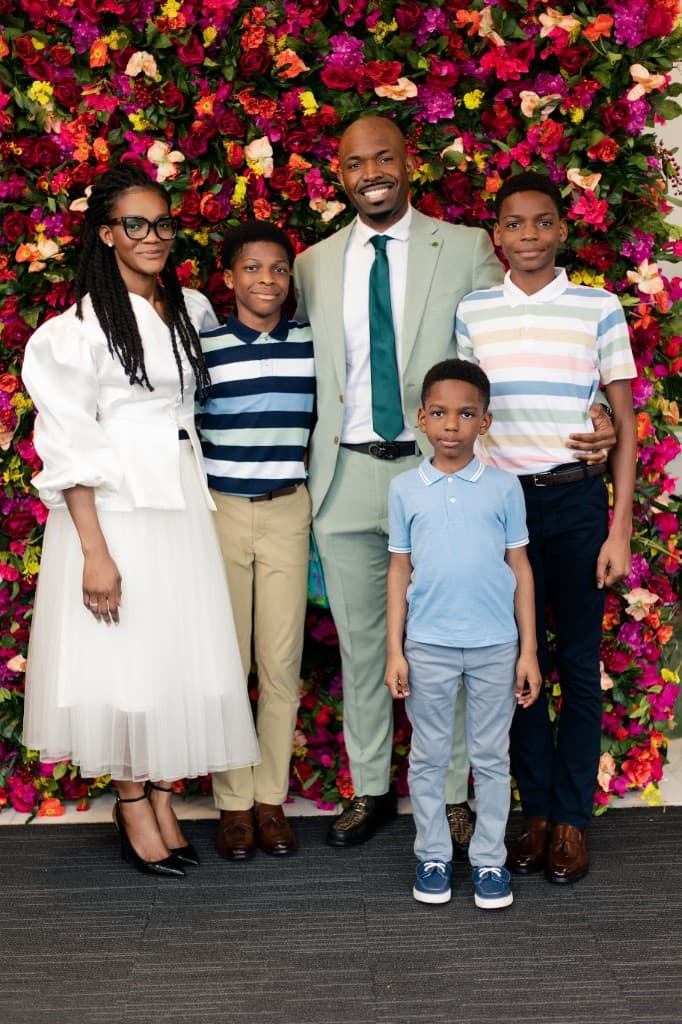 Pastor RichieO with Lady Trisha and their sons